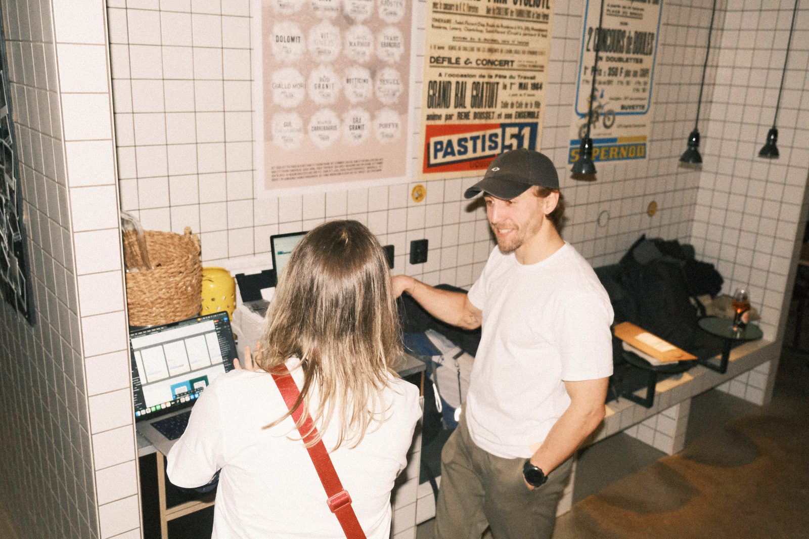 Asta Community Night #1 — checking in guests at the welcome desk
